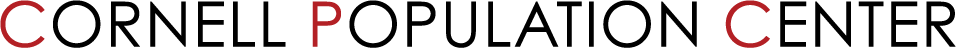 Cornell Population Center spelled out in black lettering